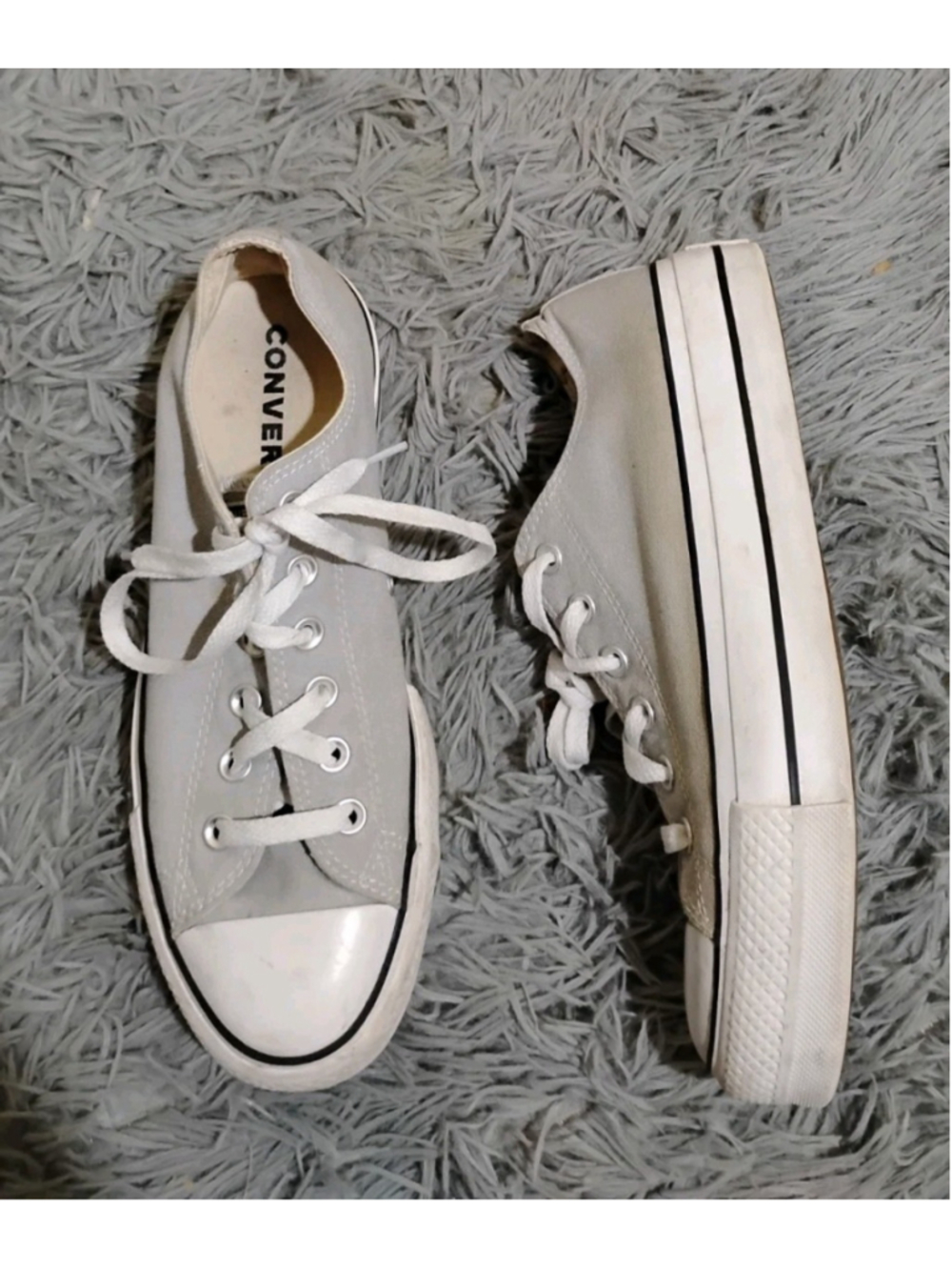 Converse Chuck Taylor Womens Size 9 Gray Shoes 566757C